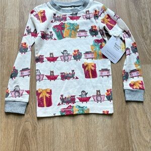 Burt's Bees Colorful Train and Gift Long Sleeve Tee